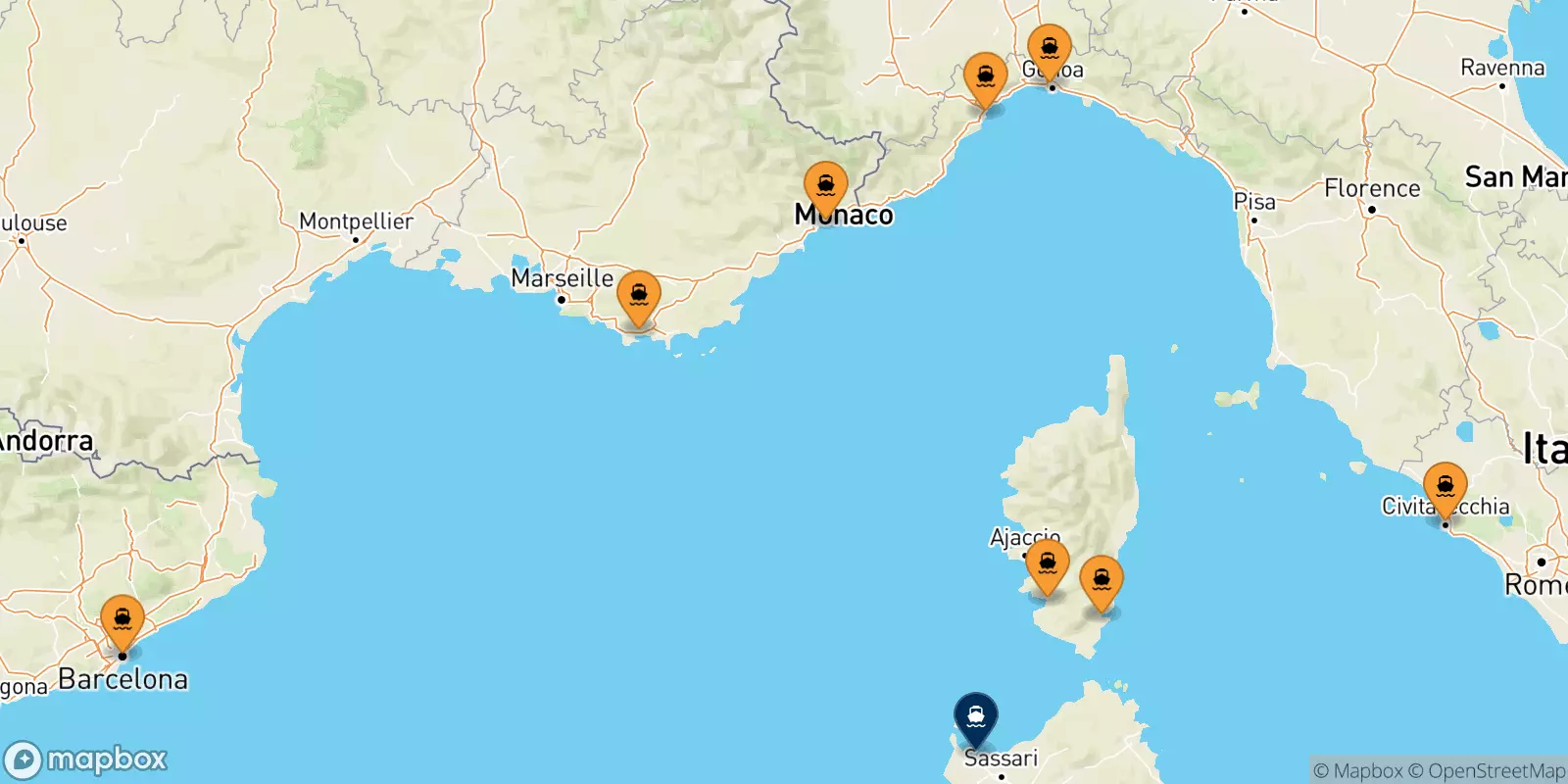 Ferries a Porto Torres