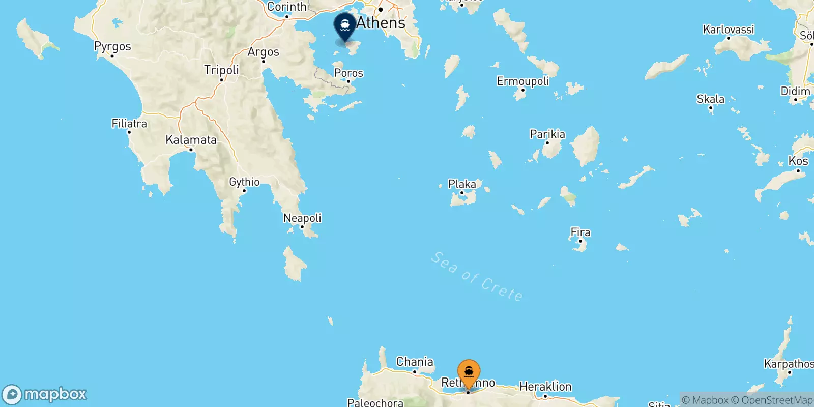 Ferries de Myli (Agistri) a Aegina