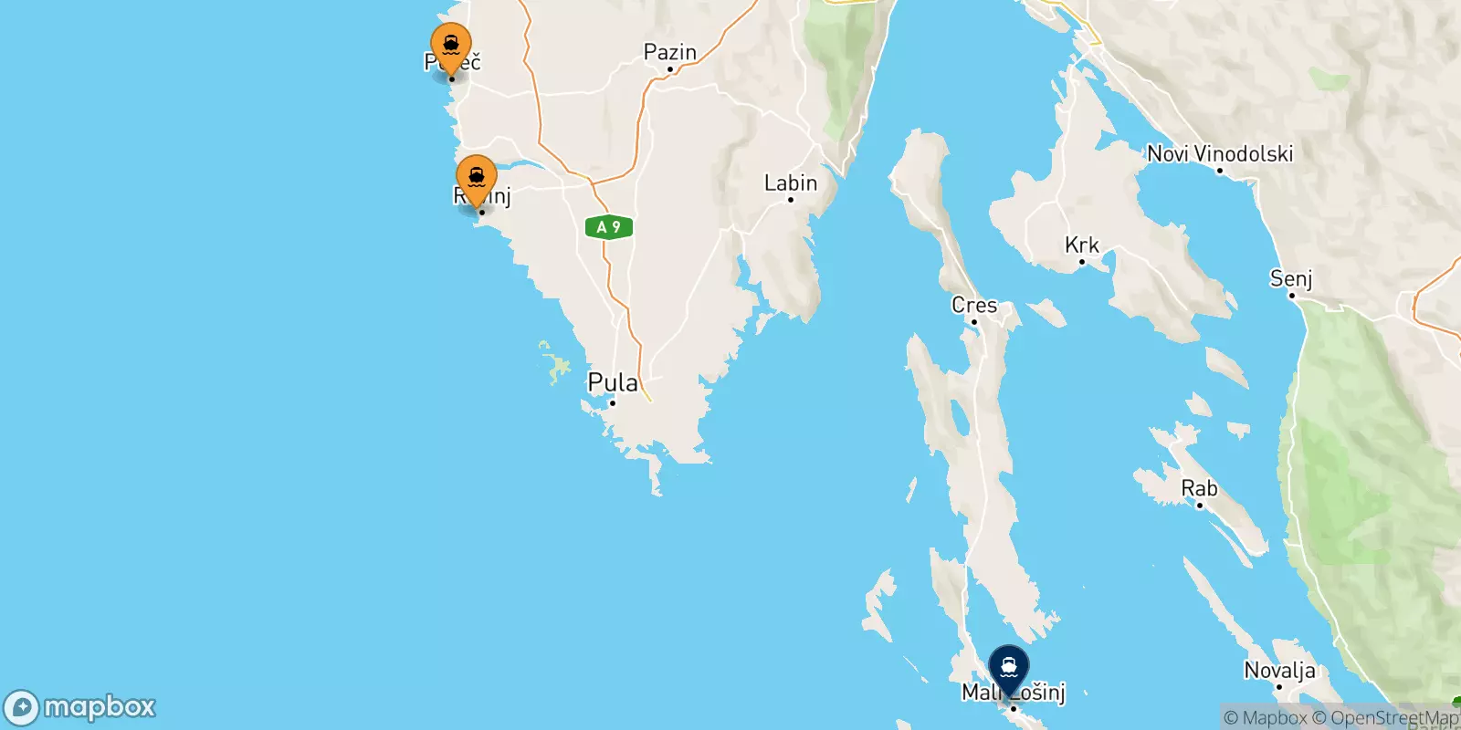 Ferries de Croacia a Croacia
